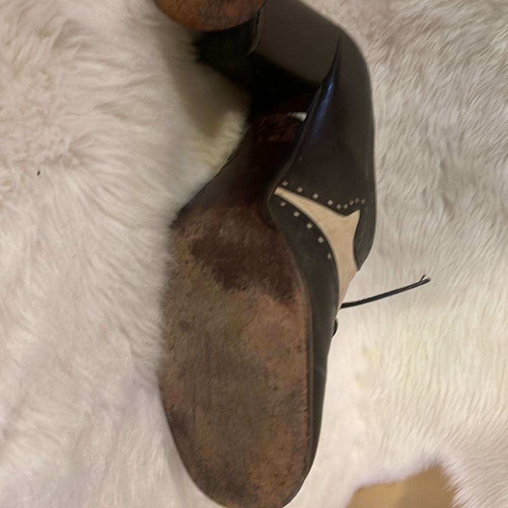 True vintage Oxford block heeled shoe - Picture 3 of 13